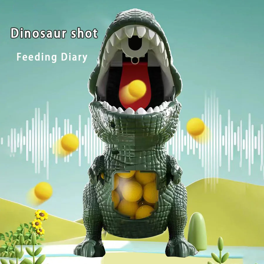 Dinosaur Shooting Tyrannosaurus Rex Ball Soft Bullet Gun Parent Child Interactive Puzzle Toy for Children